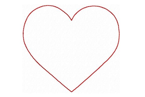 Heart Outline Design: A Timeless Embroidery Staple for Personalized Gifts