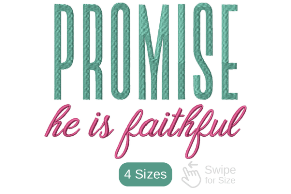Promise He is Faithful Design: An Embroidery Review